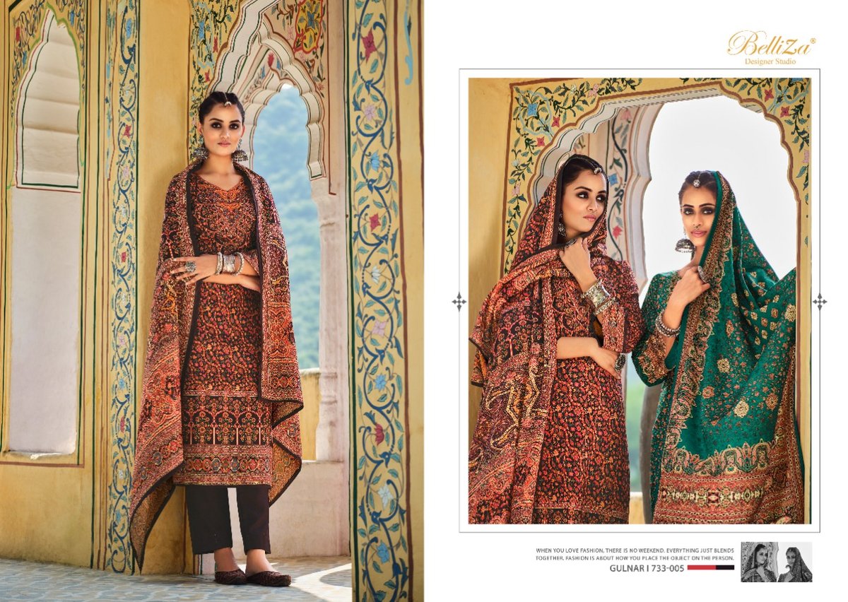 Belliza Designer Gulnar 733-001 to 733-008 Series 5