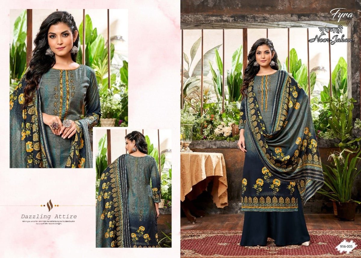 Alok Suits Fyra Noor Jahan 916-001 to 916-010 Series 5