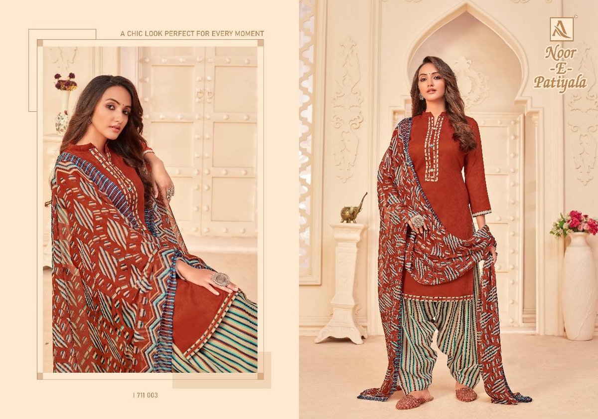 Alok Suits Noor-E-Patiyala 1711-001 to 1711-010 Series 3