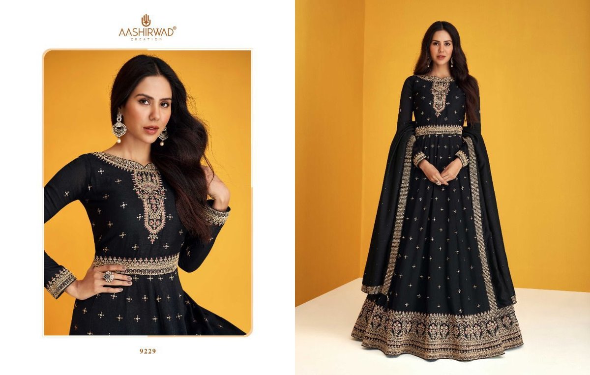 Aashirwad Creation Gulkand Heerva 9229-9233 Series 1