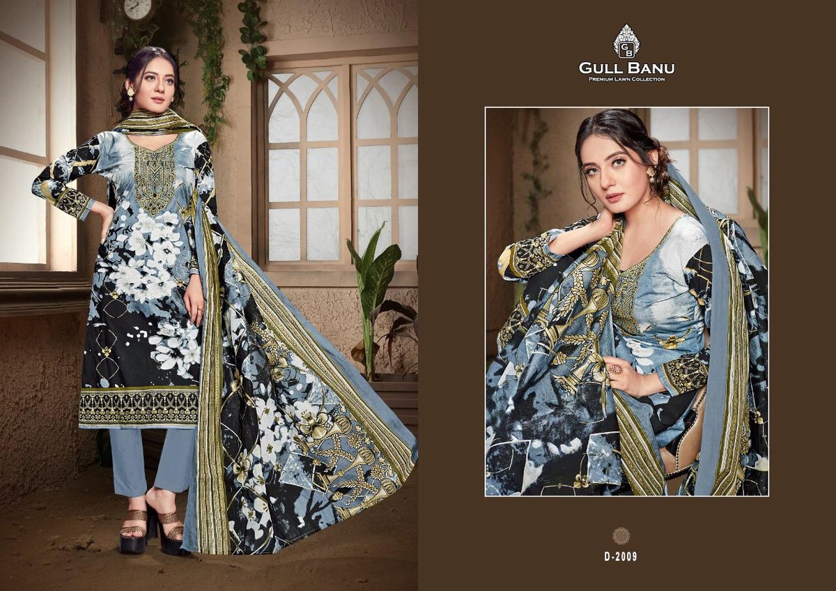 Gulbanu Vol-2 Premium Lawn Collection 2001-2010 Series 9