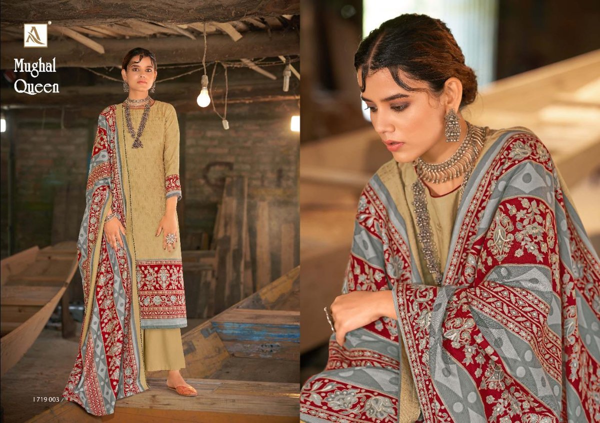Alok Suits Mughal Queen 1719-001 to 1719-010 Series 3