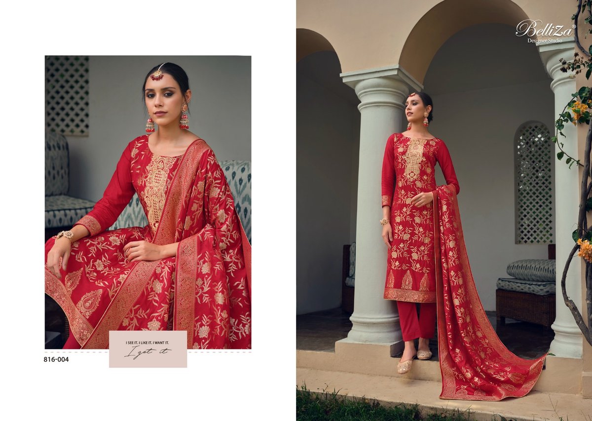Belliza Designer Studio Lashkara 816-001 to 816-006 Series 4