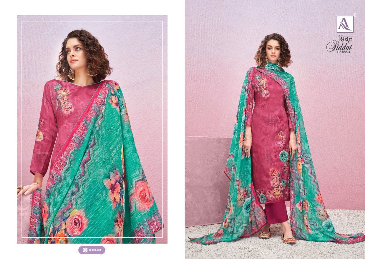 Alok Suit Siddat Edition Vol-4 989-001 to 989-008 Series 1