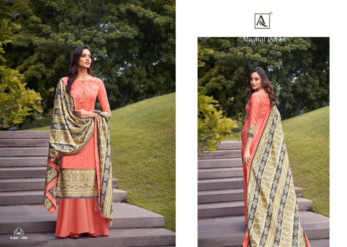 Alok Suits Mughal Queen 821-001 to 821-010 Series 5