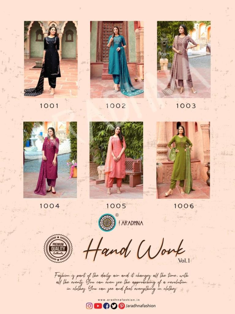 Aaradhana Fashion Hand Work Vol-1 1001-1006 Series 7