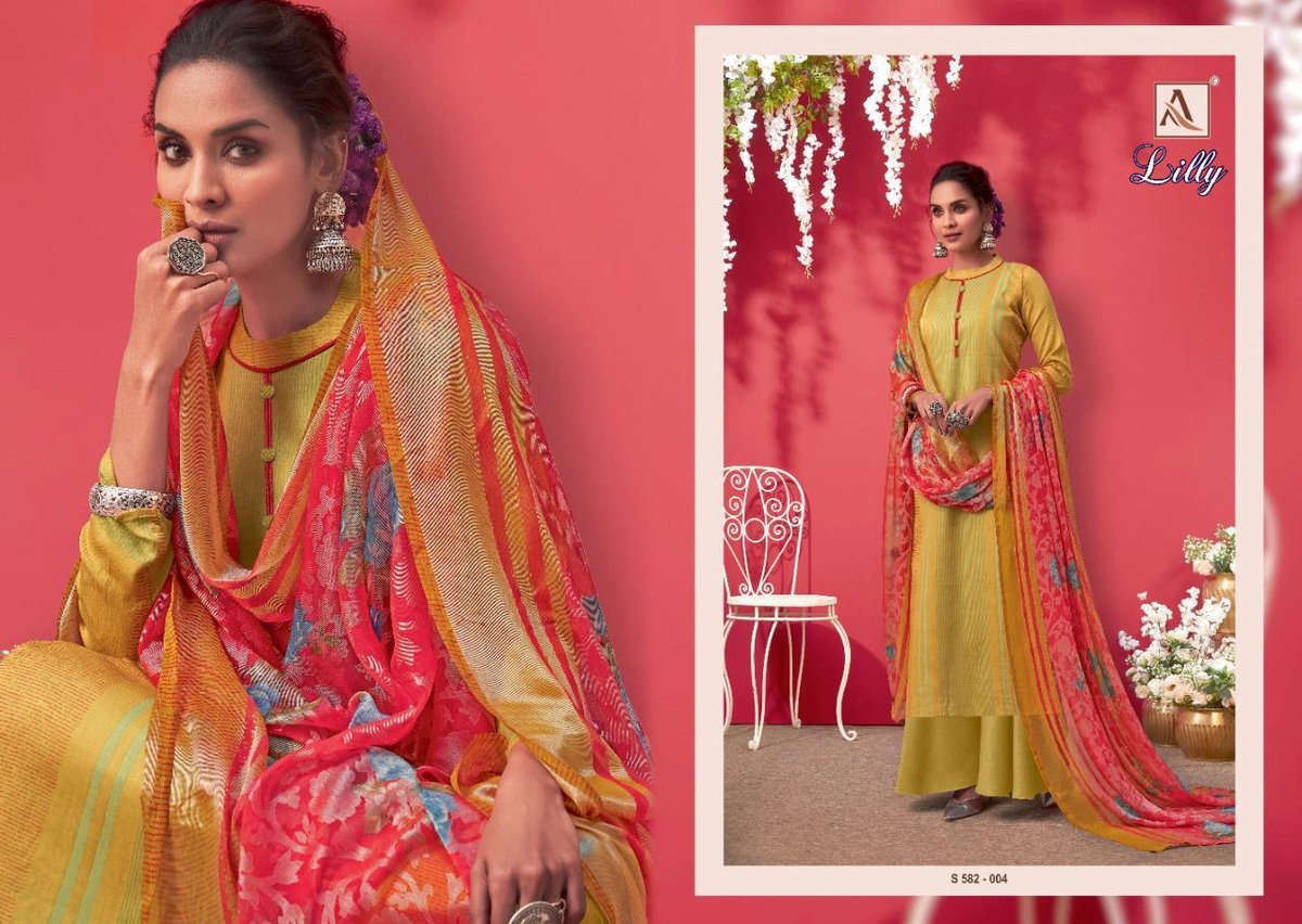 Alok Suits Lilly 582-001 to 582-010 Series 4