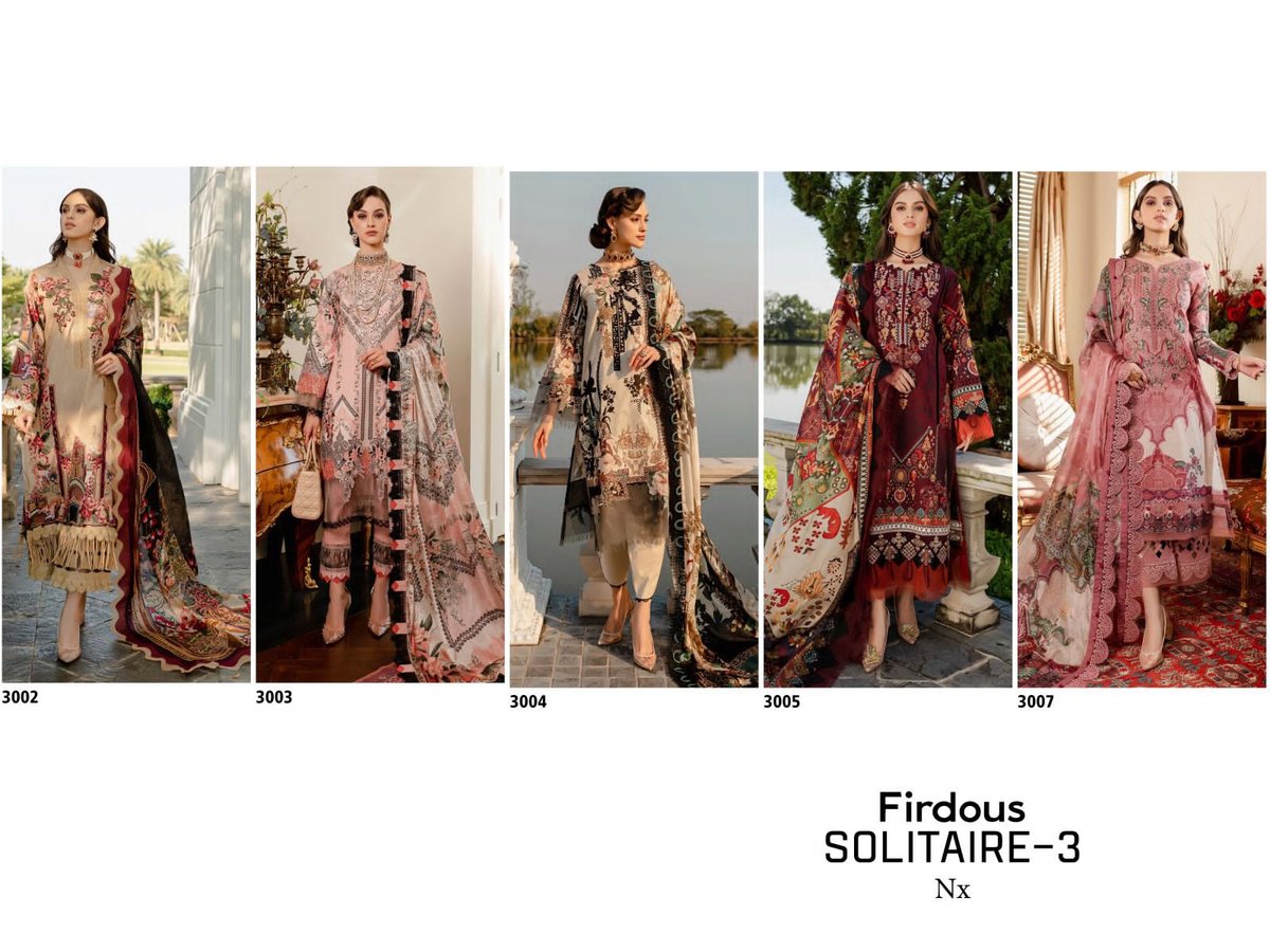 Deepsy Suit Firdous Solitaire Vol-3 Nx 3002-3007 Series 6