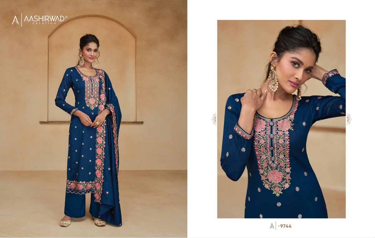 Aashirwad Creation Mor Bagh Ziana 9744-9748 Series 1