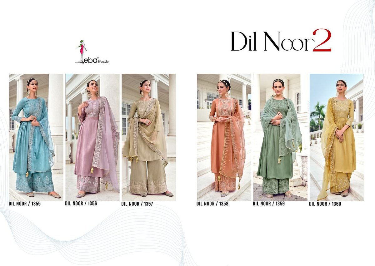 Eba Lifestyle Dil Noor Vol-2 1355-1360 Series 7