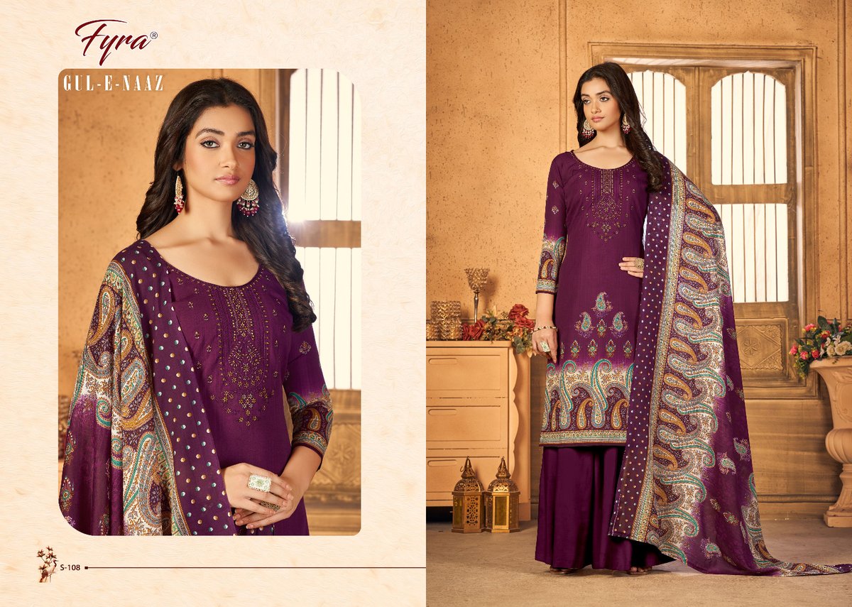 Alok Suit Fyra Gul-E-Naaz 101-110 Series 8