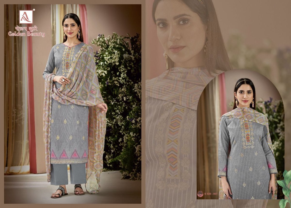 Alok Suits Golden Beauty 920-001 to 920-008 Series 7
