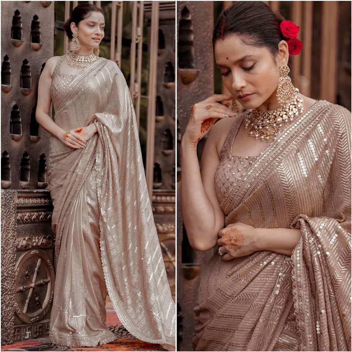 Bollywood  Designer Super Hit Sequence Saree 1