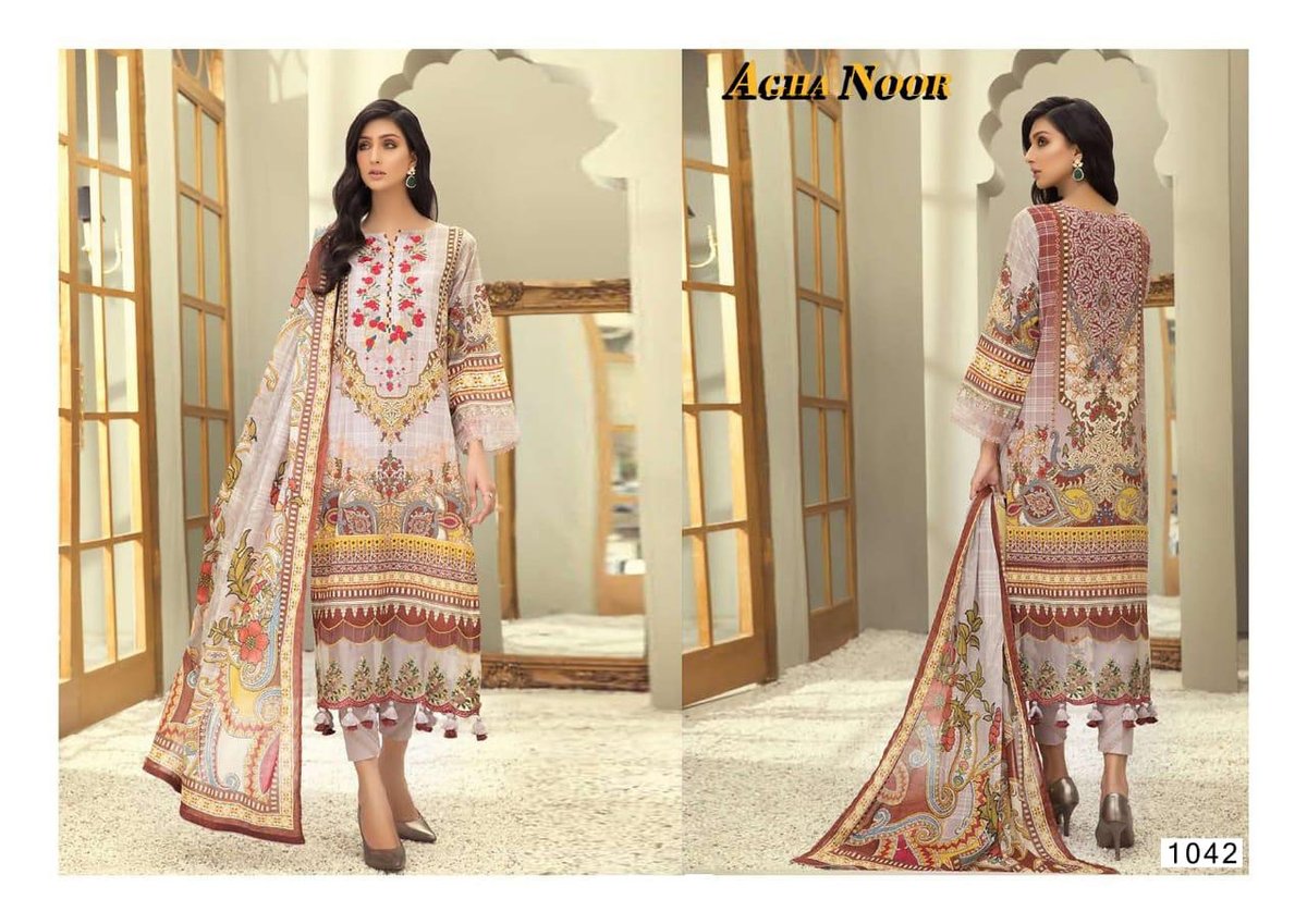 Agha Noor Vol-4 Luxury Lawn Collection 1041-1050 Series 2