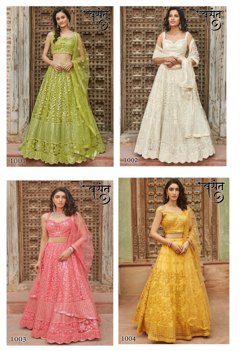 Basant Exclusive Festival Lehenga 1001-1004 Series 5