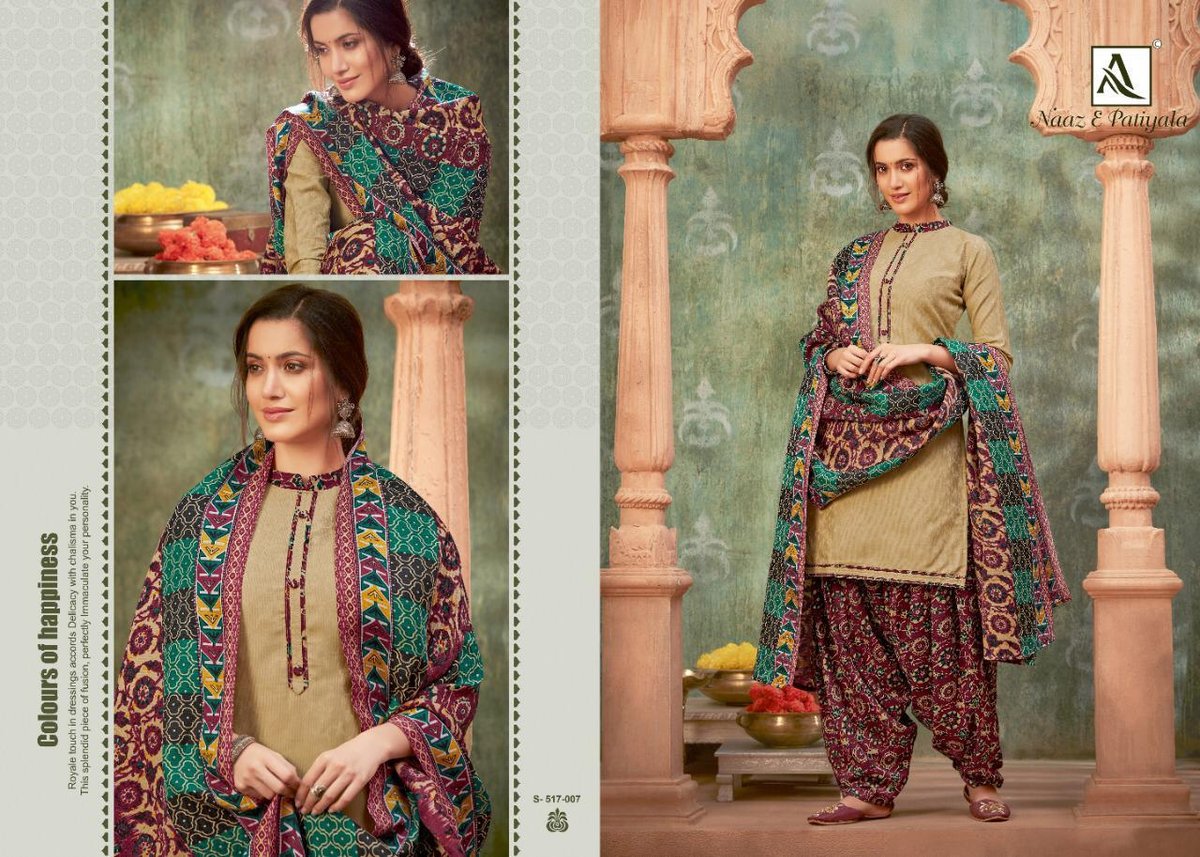 Alok Suits Naaz E Patiyala 517-001-517-010 Series 7