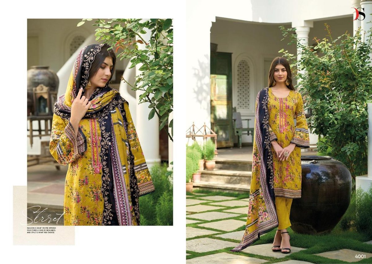 Deepsy Suit Bin Saeed Lawn Collection Vol-4 4001-4008 Series 1