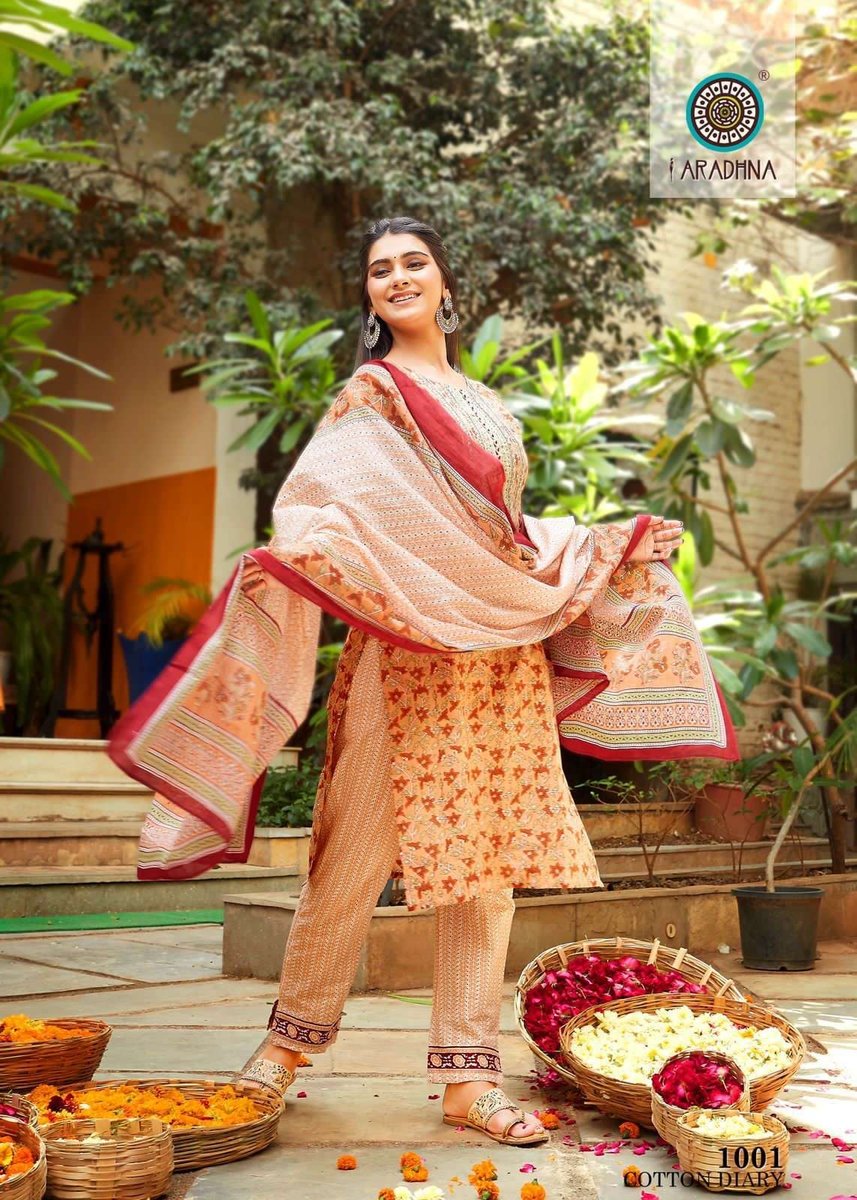 Aradhna Fashion Cotton Diary Vol-1 1001-1012 Series 1