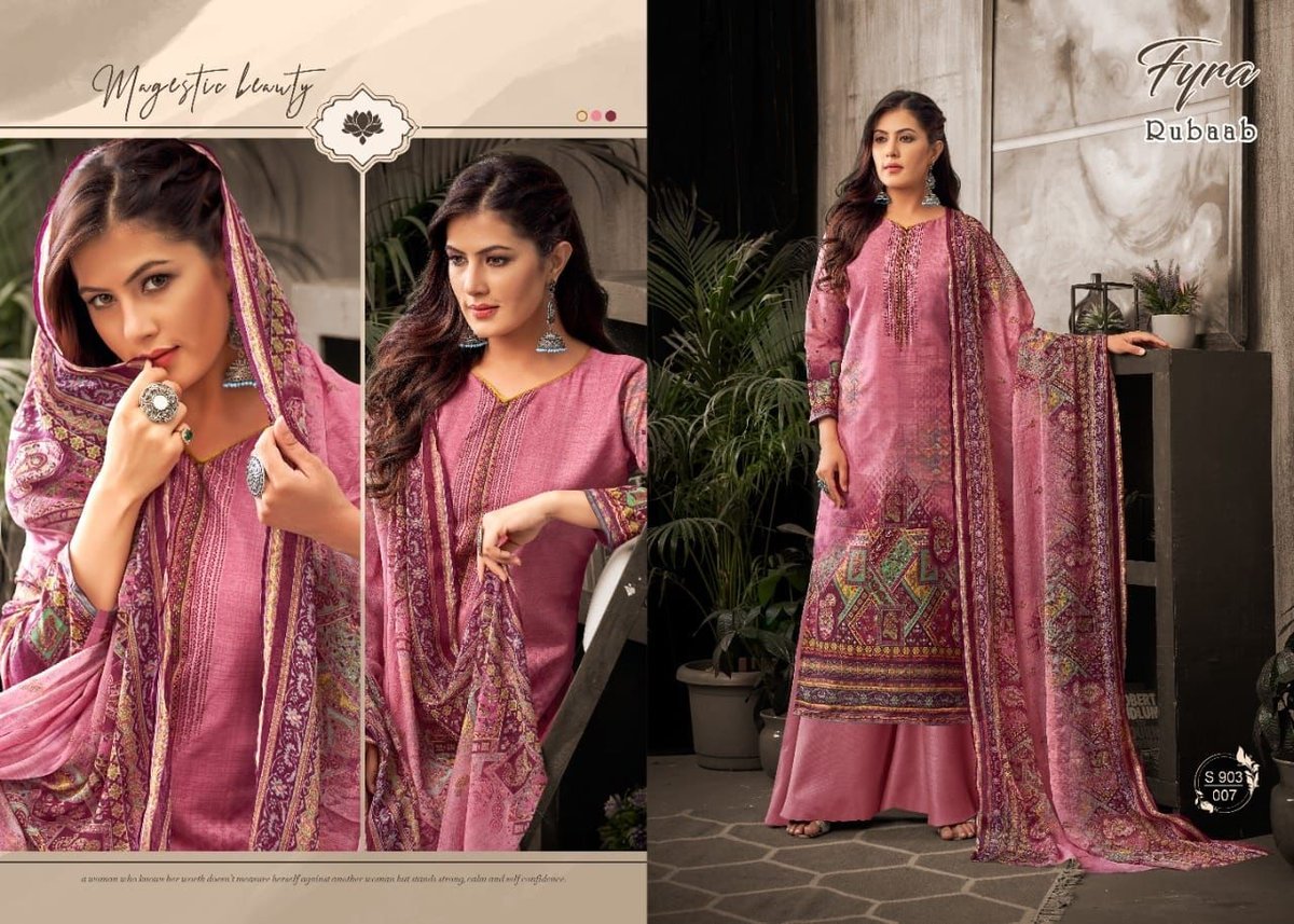 Alok Suits Fyra Rubaab 903-001 to 903-010 Series 7