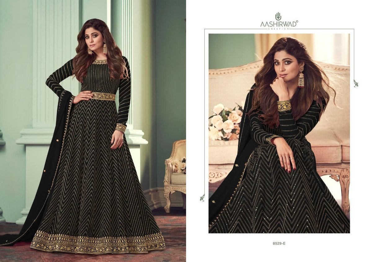 Aashirwad Creation Alizza Gold 8529 Colors 5