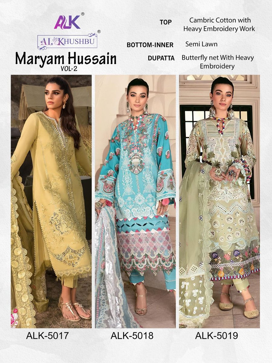 AL Khushbu Maryam Hussain Vol-2 5017-5019 Series 4