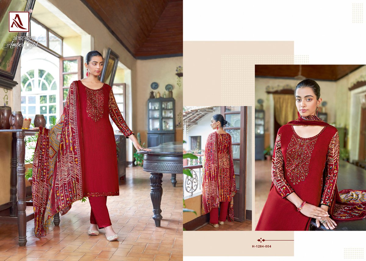 Alok Suit Amber Gold 1284-001 to 1284-008 Series 4