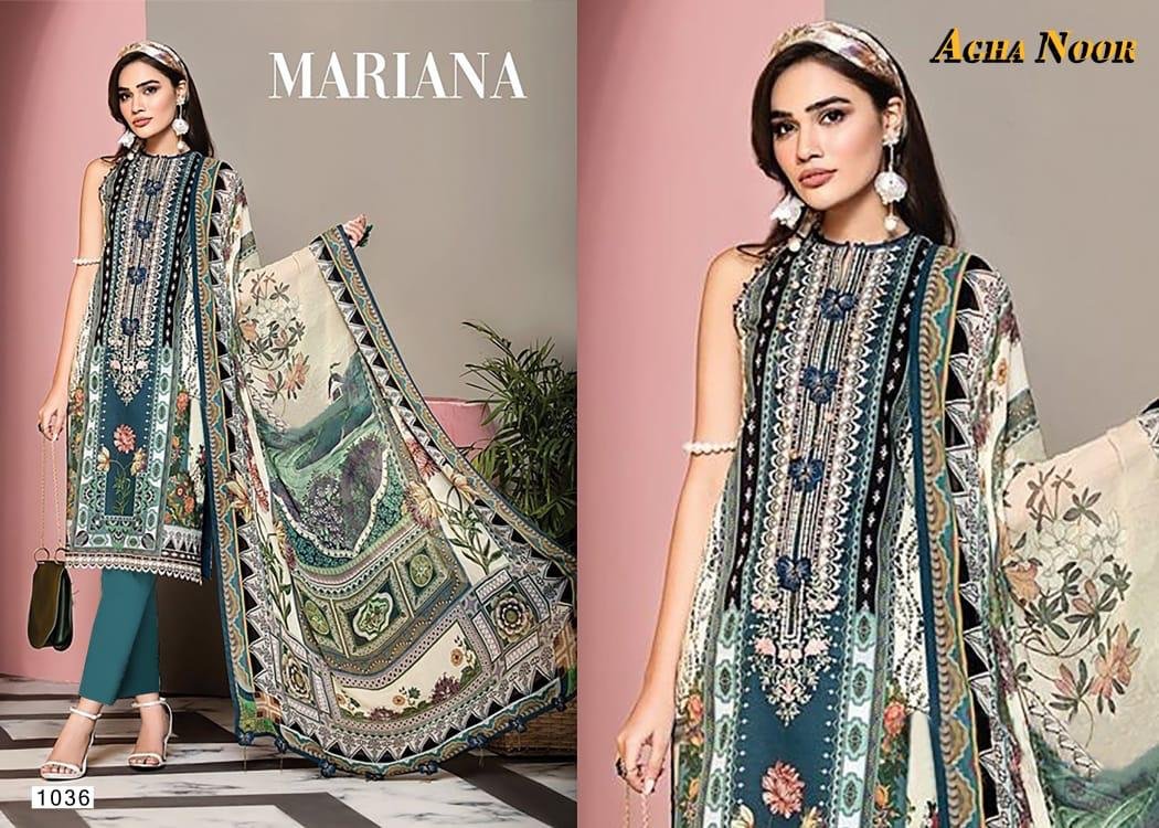 Agha Noor Luxury Lawn Collection Vol-3 1031-1040 Series 6