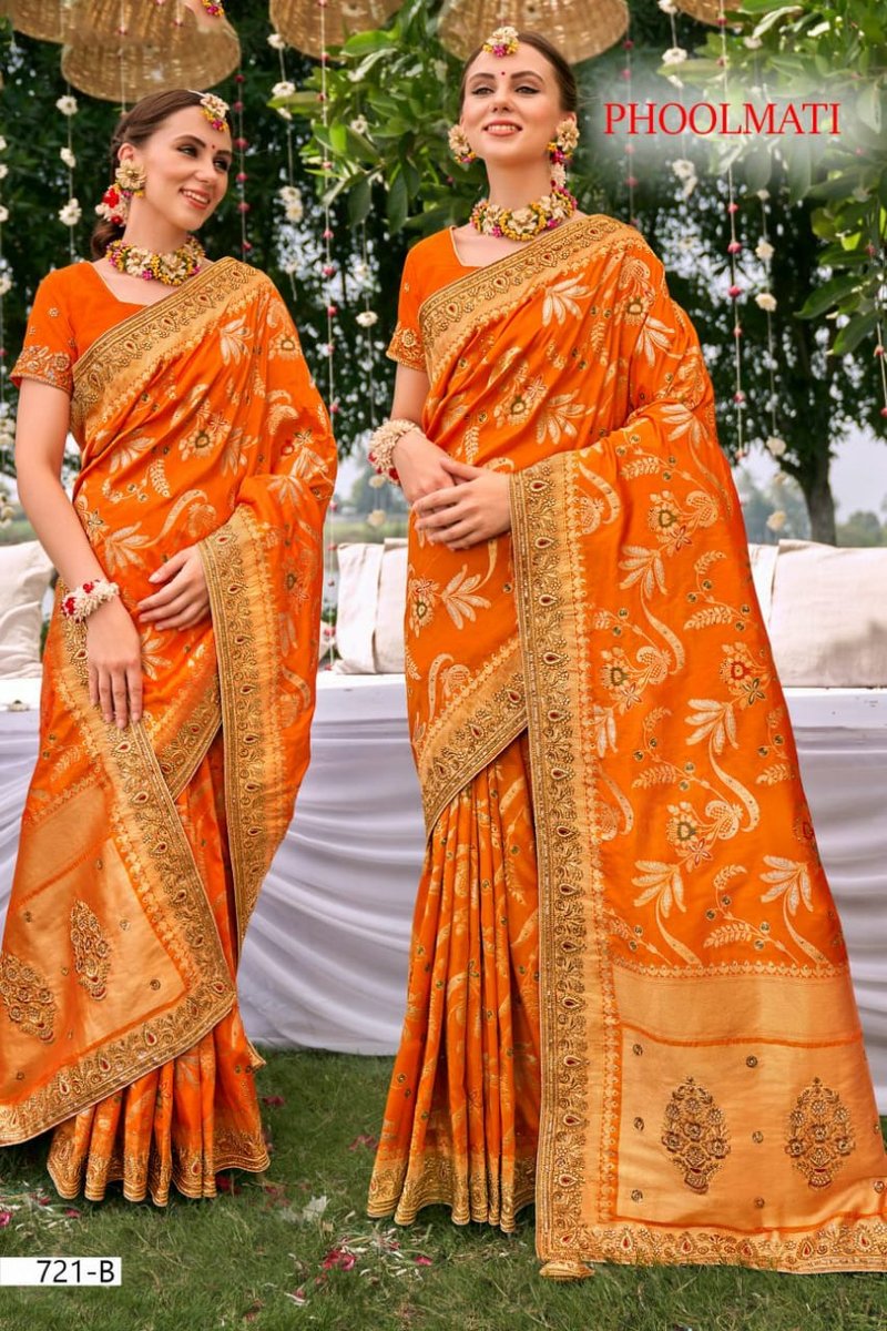 B Fine Saree Phoolmati 721 Colors 2