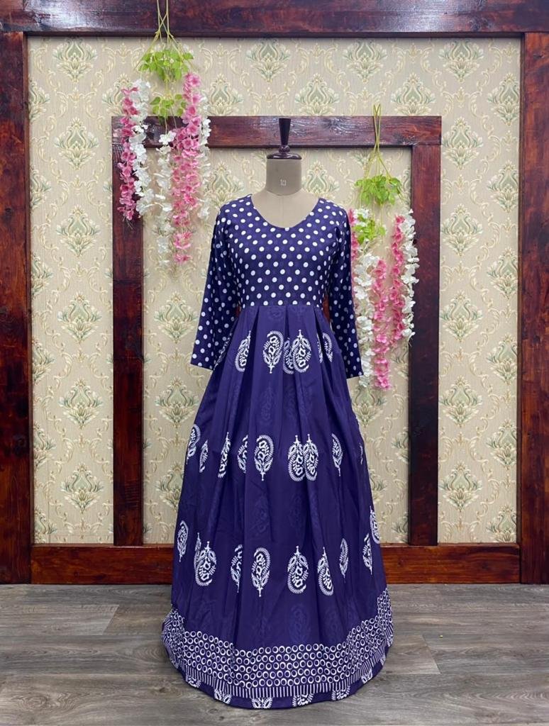 Bollywood Style Printed Gown LG-1268 3