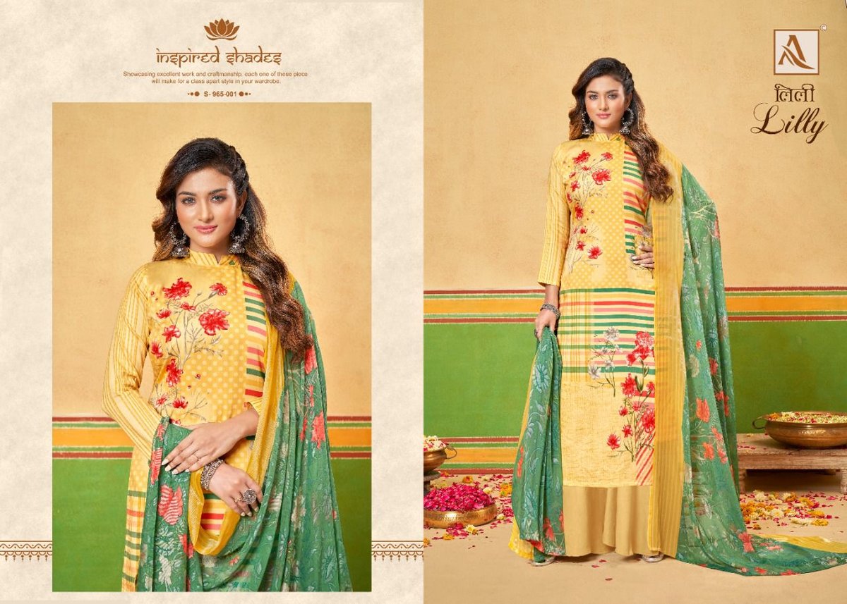 Alok Suit Lilly 965-001 to 965-008 Series 1