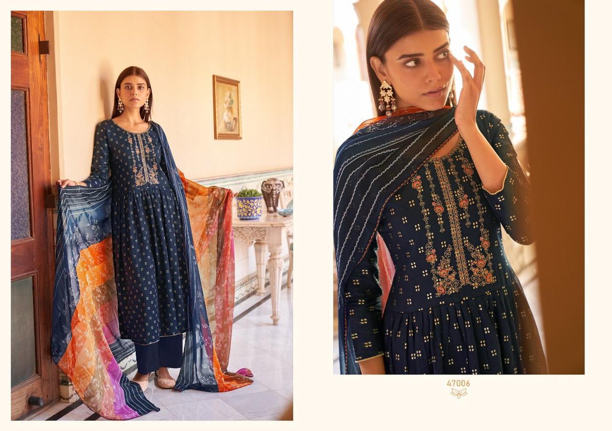Ankit Textiles Kesariya 47001-47006 Series 6