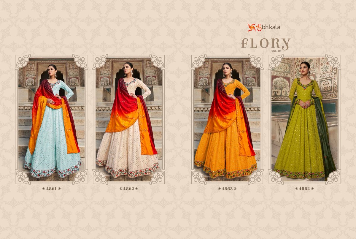 Shubhkala Flory Vol-30 4861-4864 Series 5
