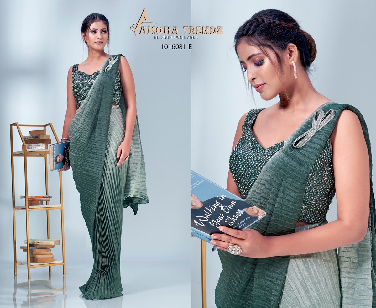 Aamoha Trendz Ready To Wear Designer Saree 1016081 Colors 2