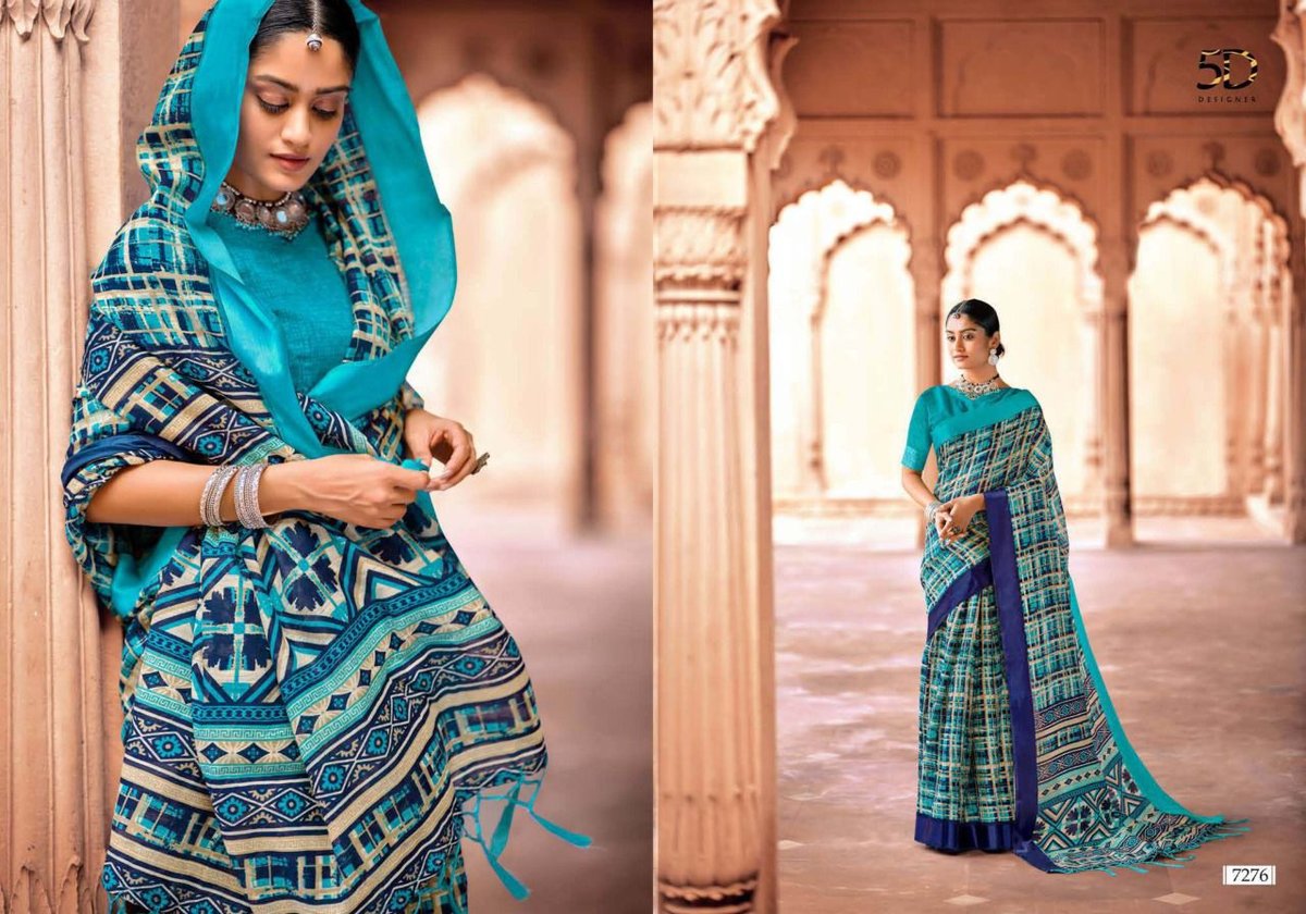 5D Designer Linen Silk Vol-9 7271-7280 Series 6