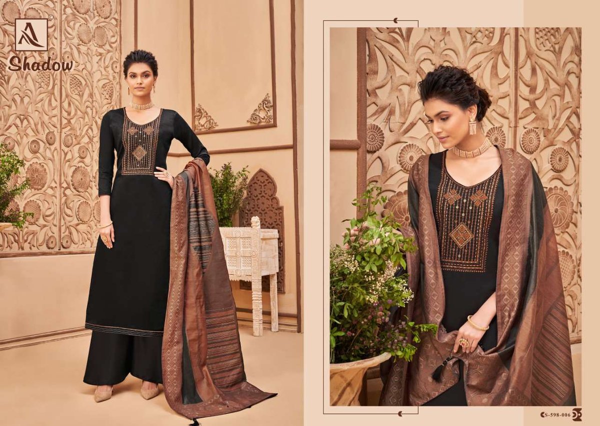 Alok Suits Shadow 598-001 to 598-008 Series 6