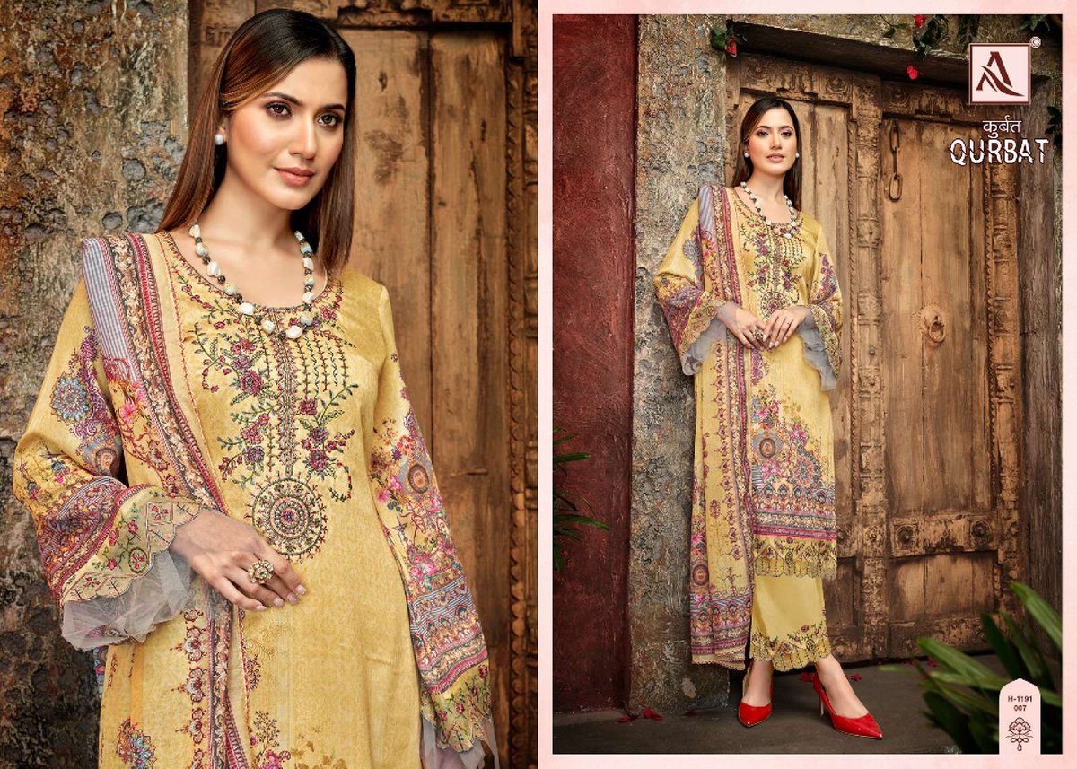 Alok Suit Qurbat Vol-8 1191-001 to 1191-008 Series 7