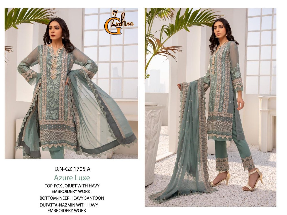 G Zahra Azure Luxe GZ-1705 Colors 1
