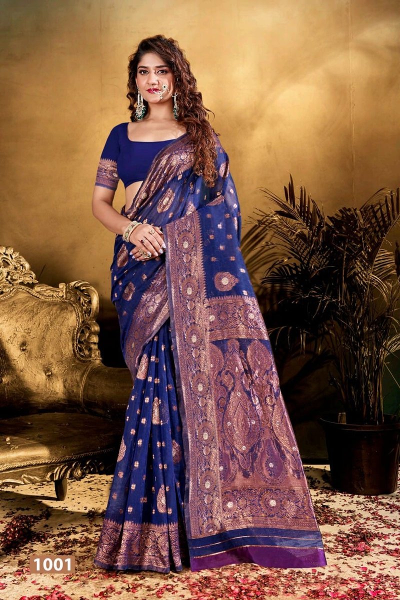 SAROJ SAREE GLAMOUR COTTON VOL-3 1001 TO 1006 1