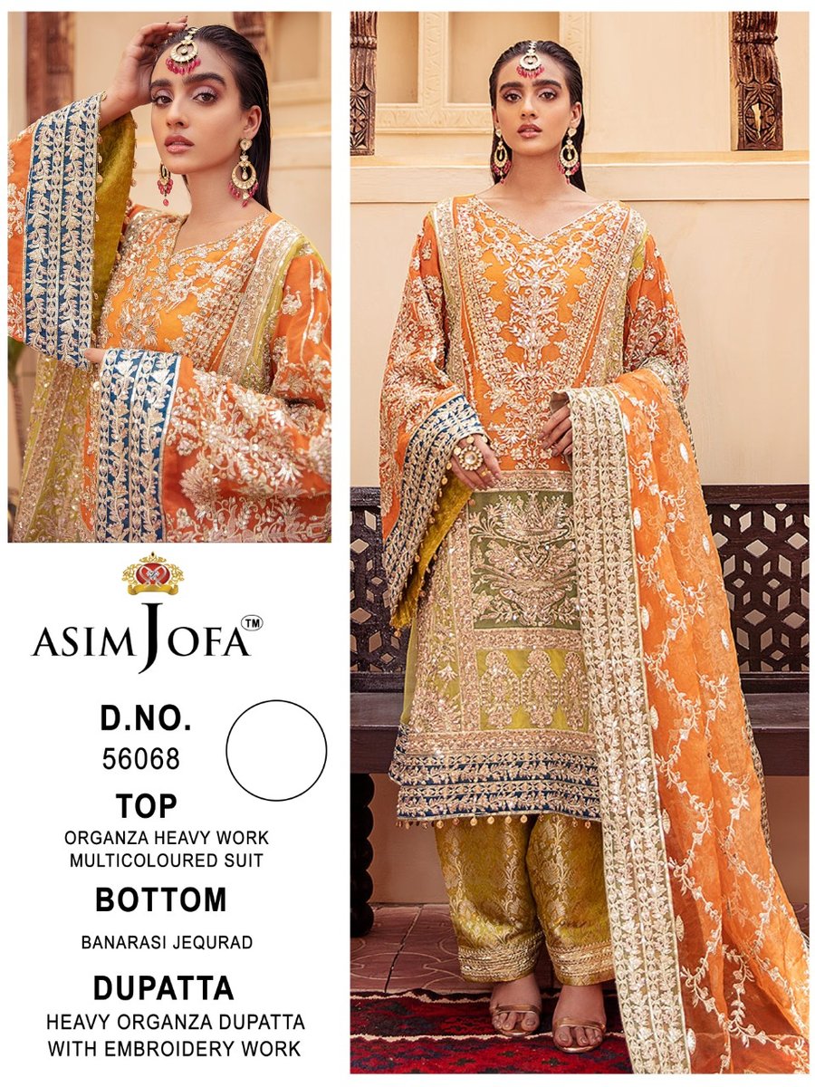 Asim Jofa Super Hit 56068 Dress Material 1