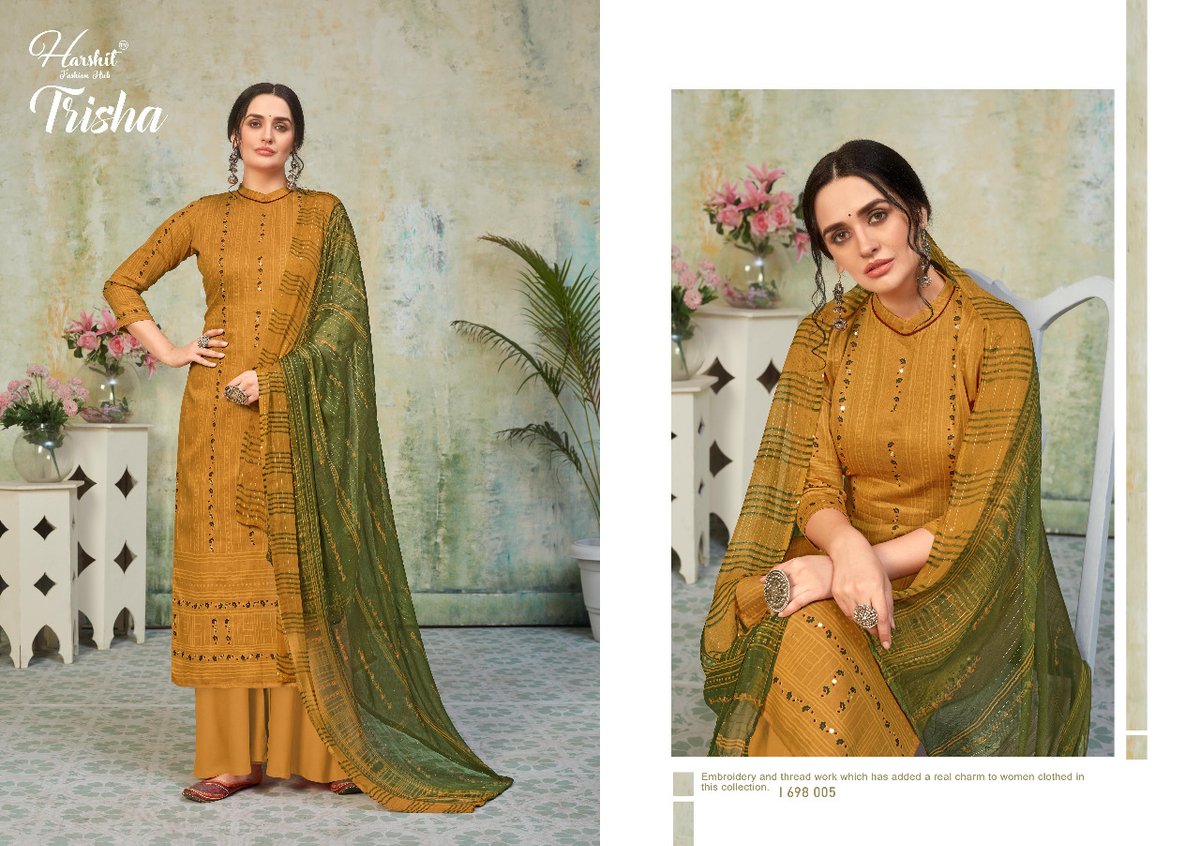 Harshit Fashion Trisha 1698-001 to 1698-010 Series 5