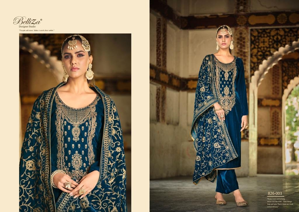 Belliza Designer Nagina 826-001 to 826-006 Series 3