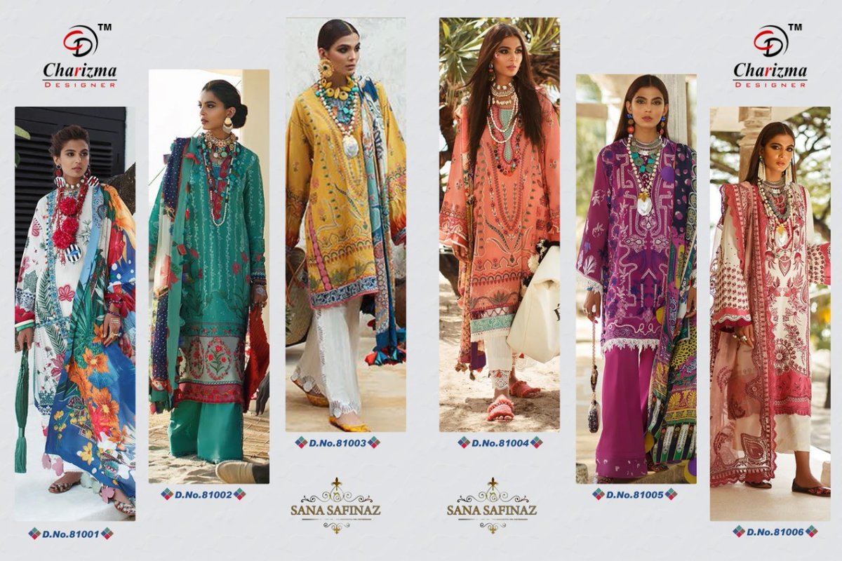 Charizma Designer Sana Safinaz 81001-81007 Series 8
