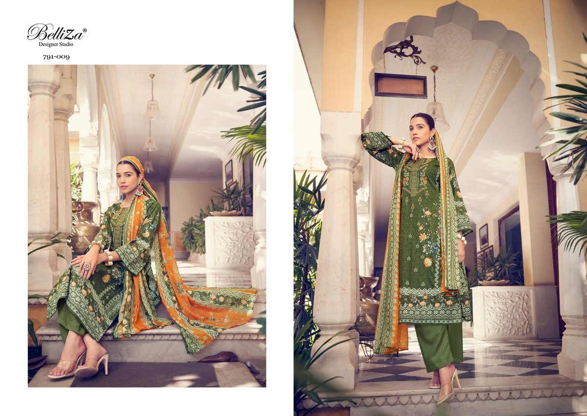 Belliza Designer Naira Vol-7 791-001 to 791-010 Series 9