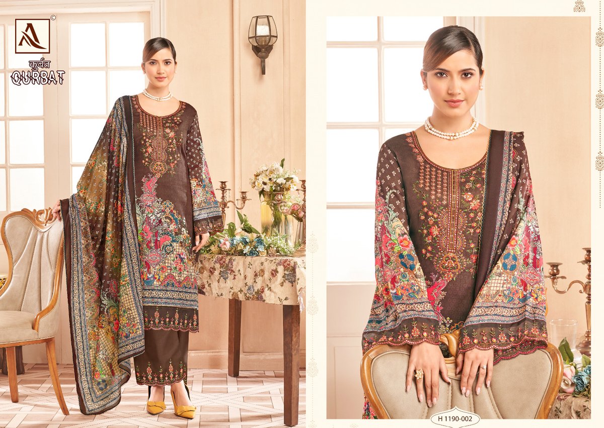 Alok Suit Qurbat Edition Vol-9 1190-001 to 1190-008 Series 8