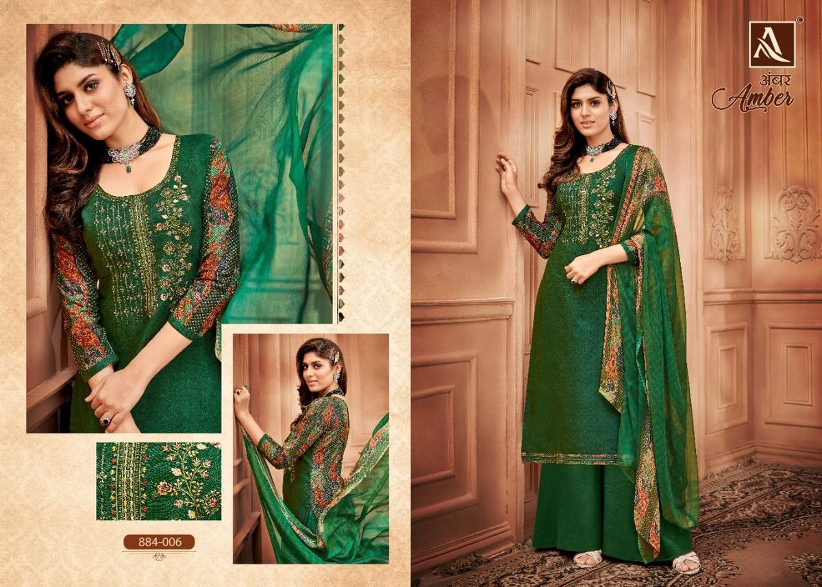 Alok Suits Amber 884-001 to 884-010 Series 6