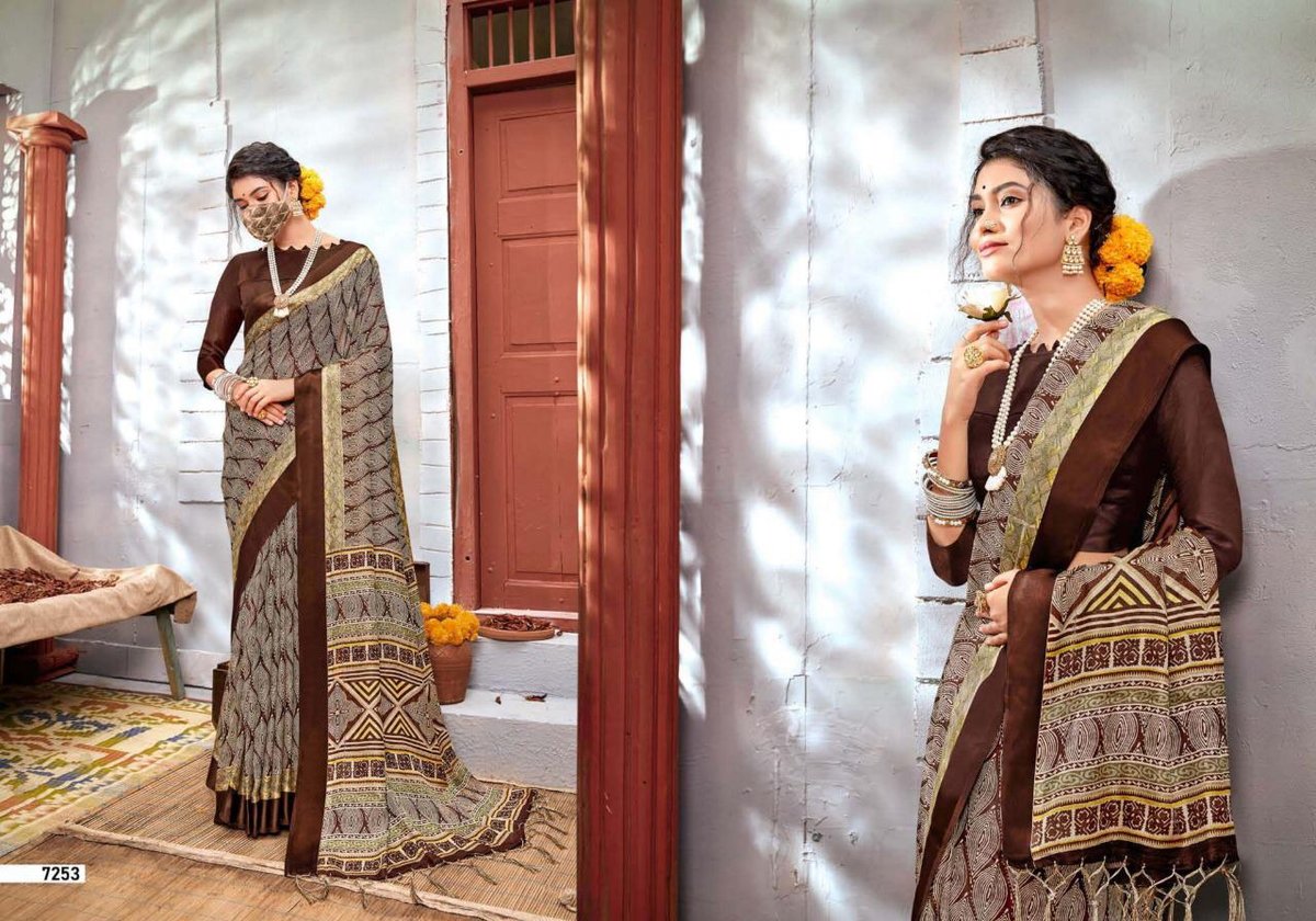 5D Designer Linen Silk-7 7251-7260 Series 3