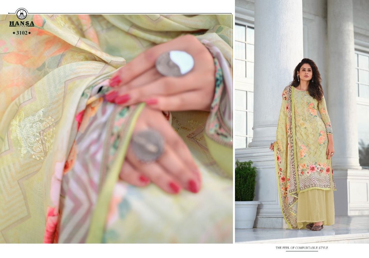 Hansa Prints Hidaya Suvarna 3101-3106 Series 2