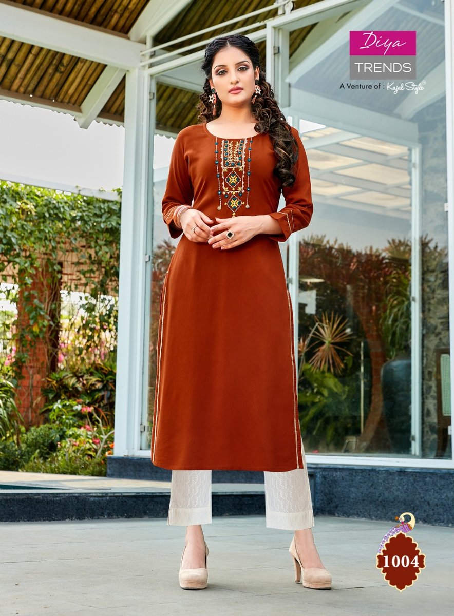 Diya Trendz Casual Diaries Vol-1 1001-1012 Series 4