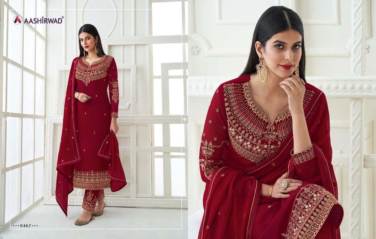 Aashirwad Creation Samiya 8464-8469 Series 3