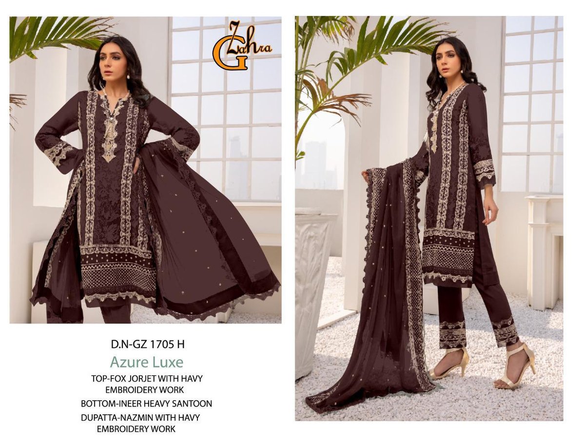 G Zahra Azure Luxe GZ-1705 Colors 8